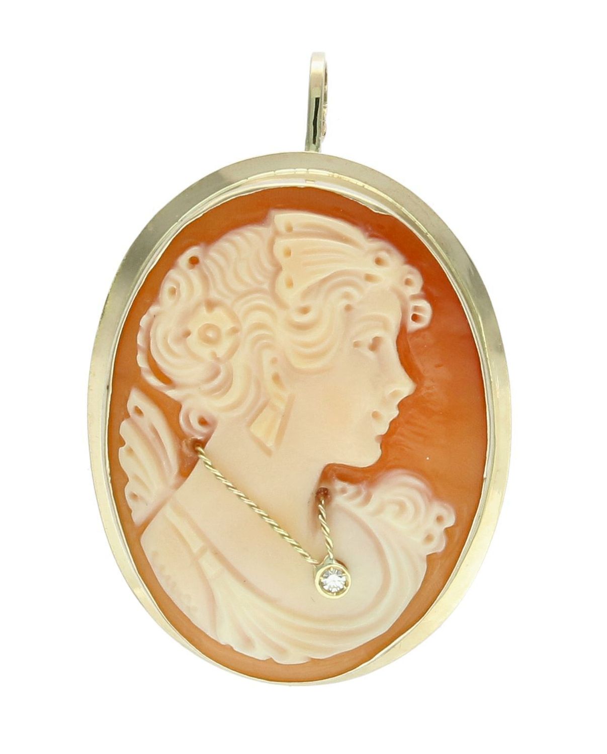 Złota broszka zawieszka 585 broszkowisior Pani Walewska BO 10 585. Złota zawieszka damska. Zawieszka Pani Walewska. Złoty wisior z Kameą. Zawieszka damska złota. Złota zawieszka damska. Broszka złota damska Pani Walewska.  (2).jpg